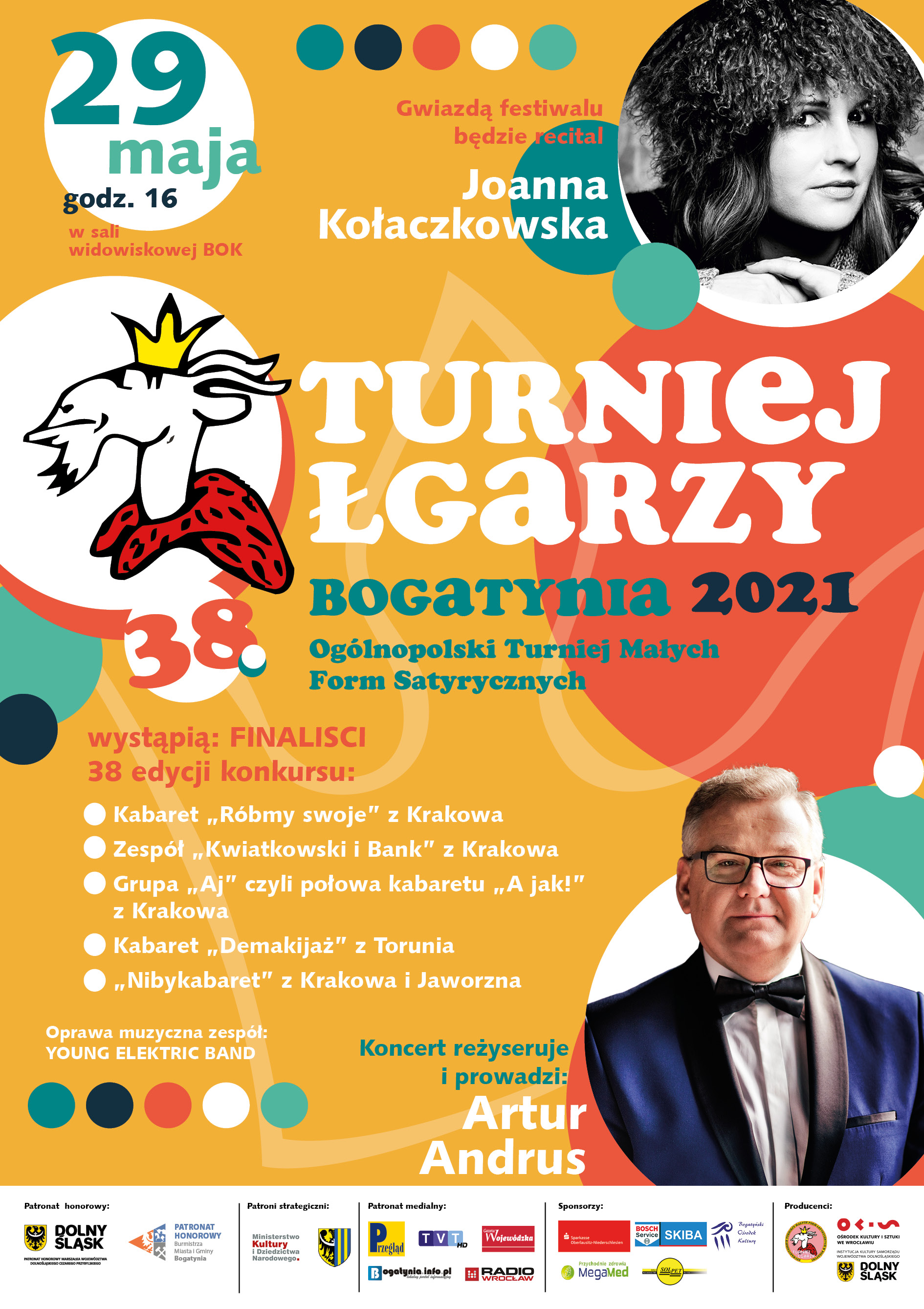 Turniej łgarzy 2021 plakat B2 bez biletow 1